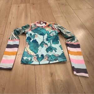 Maaji Girls Rash guard floral striped 2T